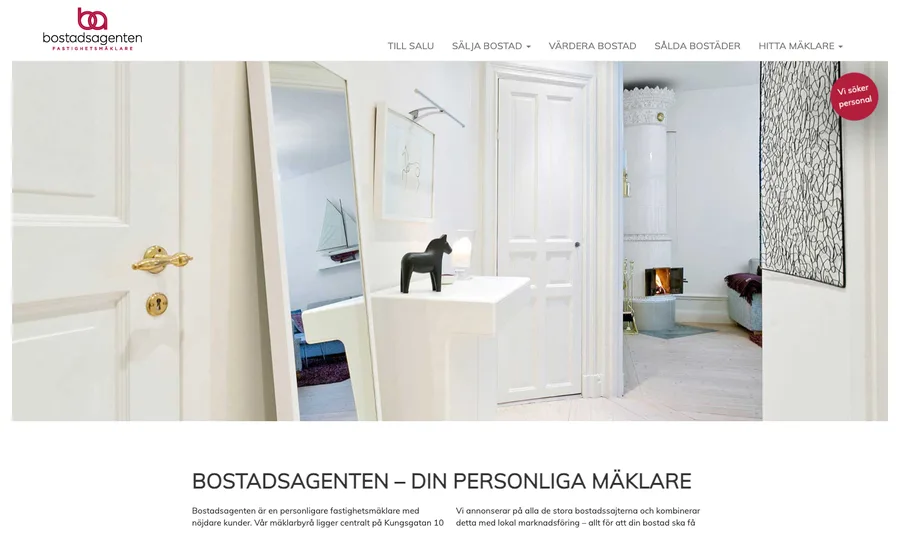 Bostadsagenten - desktop