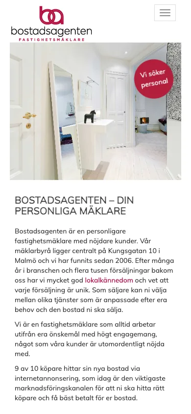 Bostadsagenten - mobil
