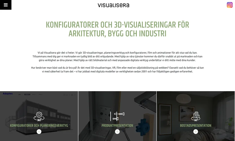 Visualisera - desktop
